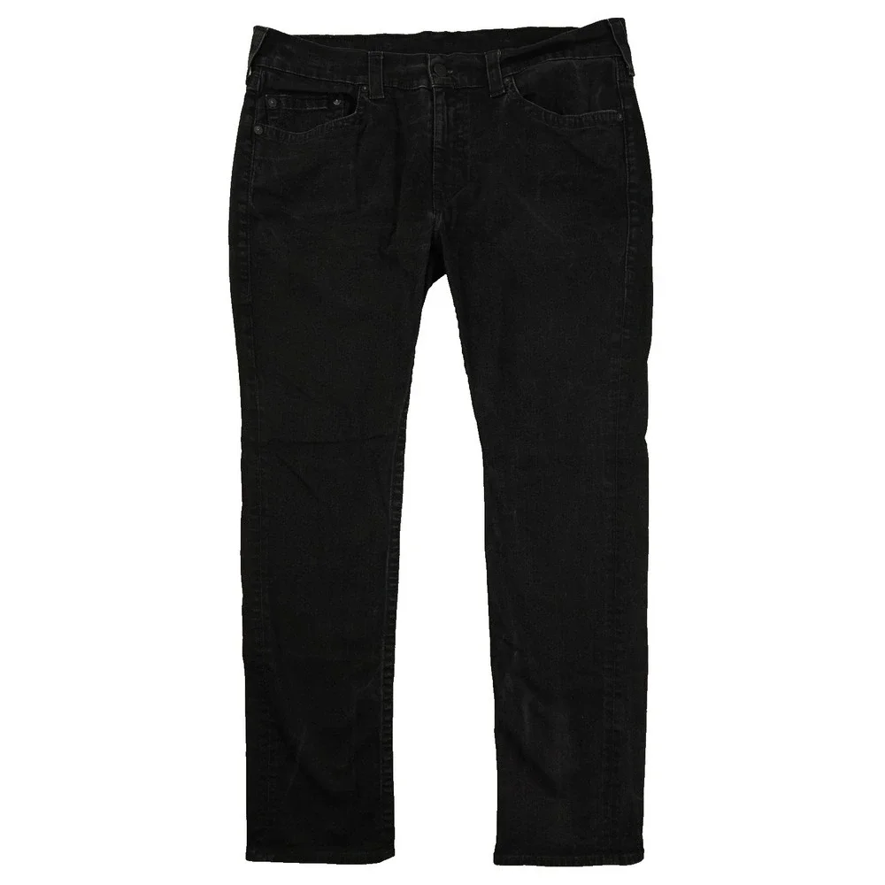 True Religion‎ Ricky SN No Flap Slim Straight Jeans Black Men's 40x32.5 Rock